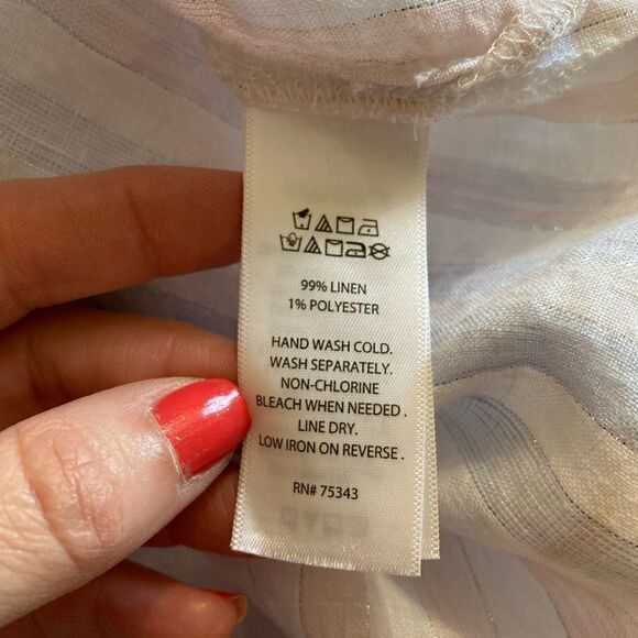 Linen top | S | St. Tropez - Picture 8 of 9